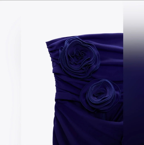 Zara Floral Cut Out Dress NWT - Picture 8 of 8